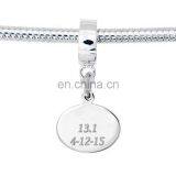 China Wholesale Zinc Alloy Custom Engraved Metal Beads for Jewelry Making