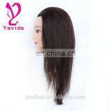 female mannequin head natural hair training mannequins head doll head for training For Hairdresser