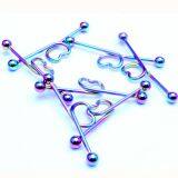 Ins Hot Money Love Ear Scrape Ear Pin Foreign Trade Earphone Wholesale Body Piercing Jewelry thumbnail-3