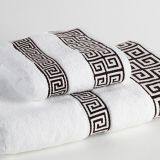 Eliya Wholesale Wamsutta Hotel White Towels 100% Supima Cotton Large Bath Set Size Luxury Hotel thumbnail-1