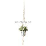 Chinese Manufacturer Hand Craft Cotton Wall Ornaments Hanging Decoration Macrame White Plant Hangers thumbnail-4