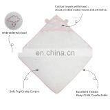 100% Cotton Cute and Comfortable Wearable Hooded Bath Towel Animal Baby Hooded Towel thumbnail-5