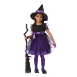 Factory price cheap children party witches cosplay halloween costume for kids