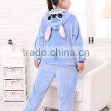 2015 Walsonstyles Cheapest Winter Animal Onesie Pajamas Jumpsuit Flannel Adult Blue Stittch Pajama thumbnail-1