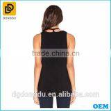 New Women Tops Neck With Tie Fashion Vest thumbnail-1