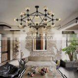 Industrial Style Kitchen Black and Brown Glass Colours Led Large Pendant Light thumbnail-6