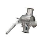 1.5 Inch Stainless Steel 3 Way Sanitary Plug Valve With Tri Clamp Ends thumbnail-4