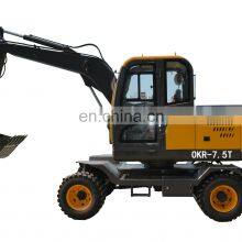 7.5 Ton Wheel Top Quality With Cab CHANGCHAI Engine Digger thumbnail-2
