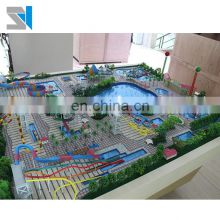 3D water park house plan building model making, scale model making