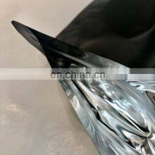 8oz Aluminum Foil Heat Seal Plastic Matte Black Stand up Plastic Pouch With Zipper and Window thumbnail-3