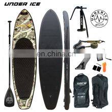 10'6''x32''x6''/ 320x81x15cm Indian Leaf Design Inflatable Paddle Board ISUP Paddling Board for Floating Race and Fishing