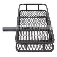 Heavy Duty Hitch Mount Luggage Carrier for Toyota Tundra Folding Rear Cargo Rack Basket thumbnail-1