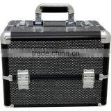 Professional 4-in-1 Rolling Makeup Artist Cosmetic Train Case Organizer Storage Case,black Crystal Beauty Makeup Trolley Case thumbnail-6