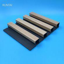 Wholesale Price PVC Wpc Fluted Wall Panel Interior Decoration Eco Wood Wpc Wall Panel Cladding Wpc Wall Panel 160-24mm thumbnail-5