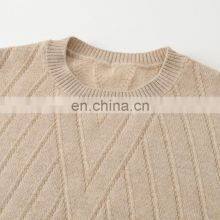 Basic O-Neck Jumper 12GG Solid Color 100% Soft Cashmere Pullover for Women Winter Casual Style thumbnail-4