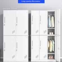 Laboratory Experimental Staff Storage Cabinet | Corrosion-Resistant Metal Locker | With Ventilation Holes and Adjustable Shelves thumbnail-1