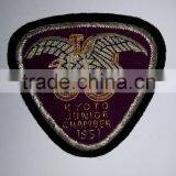 Hand Embroidred Bullion Wire Club School Securty Airline Blazer Badges