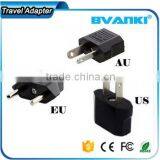 Unique Custom Printing World Black EU/AU to US AC Power Plug Travel Converter Adapter Universal Travel Adapter China Supplier thumbnail-4