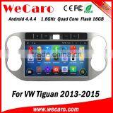 Wecaro 10.1" WC-VT1013 Android 4.4.4 Car Stereo 1024 * 600 for vw Tiguan Android WIFI 3G 16GB Flash 2013 2014 2015 thumbnail-1