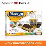 49PCS ROAD ROLLER Transportation 3d Puzzle thumbnail-3