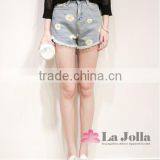 2016 Summer Ladies Short Trousers New Fashion Printing Jeans 242J thumbnail-2
