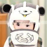 Fashion Brand New Multifunctional With Mouth-muffle Earflap Baby Winter Hats Caps thumbnail-5