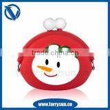 2015 Customized Silicone Metal Purse/cute Wallets/ Fancy Coin Purses for Christmas/Xmas