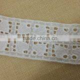 Cotton Fabric Base Emboridery Lace for Ladies Top Neckline -- H1660 thumbnail-4
