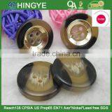 Sedex Audited Factory 2 Pillar Zamac Polyester Button, Vacuum Plating Polyester Button thumbnail-1