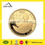 Hot Selling Custom Metal Embossed 1 oz Gold Coin