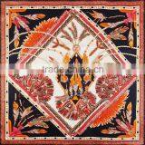 2016 Big Size Silk Square Scarf Women Headscarf Digital Roll Print Silk Satin Scarves Turkish Square Scarf Wholesale thumbnail-6