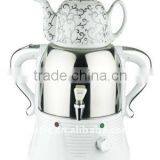 4.0L Electric Russian S/s Samovar CA-800B1 With Ceramic Teapot