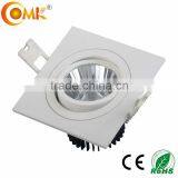 7w Square Ajustable Recessed COB Downlight thumbnail-2