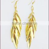 Trendy Modern Product Alloy Gold Leaves Drop Earrings