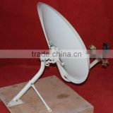 KU elliptical satellite dish antenna horixontal size larger than vertical size