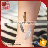 Gold Foil Metallic Tattoo Flash Fake Tattoo thumbnail-6
