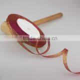 Gold/Silver Metallic Wired Ribbon Christmas Ribbon thumbnail-2