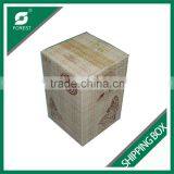 CUSTOM PRINTED SHIPPING BOX FOR WINE BOTTLES TOP AND BOTTOM CORRUGATED BOX FOR GRAPES PACKING thumbnail-3