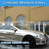 CARLIKE 1.52x20M 5x65FT Strong Glue Mirror Silver Chrome Foil Vinyl Film