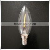 Wholesale Candle C35 E14 1W LED filament bulb cool white 6000K-6500K
