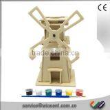 EN71 & CE Approved Kids Wood Intelligence Drawing Windmill Toy thumbnail-1