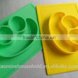 Custom BPA Free Baby Feeding and Kids Dinner Frog Shaped Silicone Placemat thumbnail-2