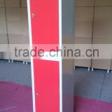 Ningbo cheap used steel lockers almirah cabinet with two doors