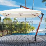 Outdoor Parasol, Luxury Hanging Wooden Umbrella, Wood Hanging Parasol