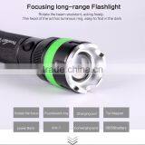 Powerful Multi-function Rechargeable Led Flashlight TC18 350 Lumen Led Flashlight