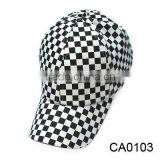 Cotton 6 Panel Grid Caps thumbnail-1