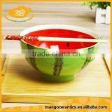 Creative Colorful Hand Painted Ceramic Fruit Bowl thumbnail-3