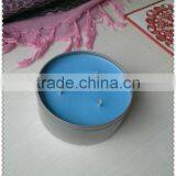 Royal Blue Wedding Decoration 3 Wicks Tin Citronella Candle