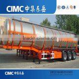 CIMC 36000l New Condition Diesel Fuel Tank Trailer , Tanker Semi Trailer thumbnail-4