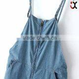 Casual Style Loose Fit Denim Overall With Zip Deatails (JXA072) thumbnail-4